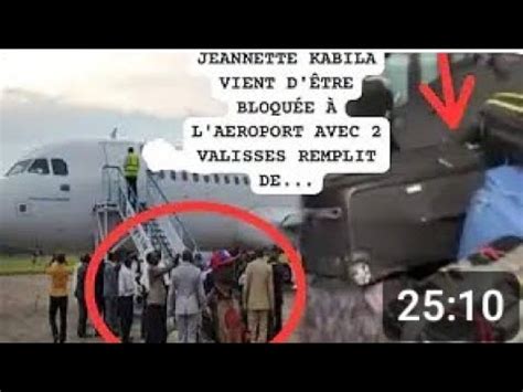 JEANNETTE KABILA VIENS D ÊTRE BLOQUÉ À L AÉROPORT AVEC 2 VALISES