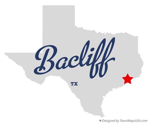 Map of Bacliff, TX, Texas