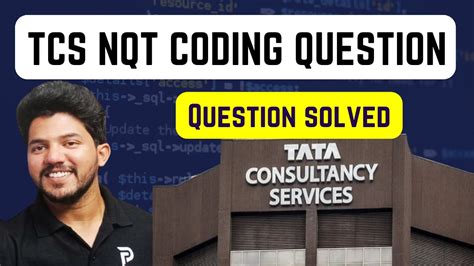 Tcs Nqt Coding Question Solved By Course Paperz Academy Coding