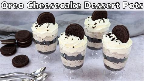 Oreo Cheesecake Dessert Pots Recipe Easy Instant Pot Recipes