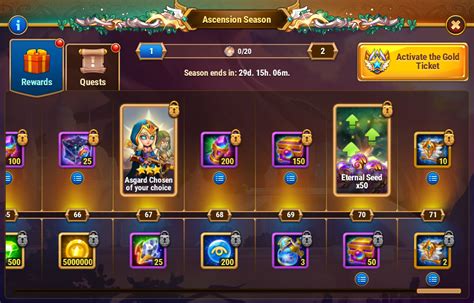 Hero Wars Guide Ascension Season Rewardsinsights With Herowars Login