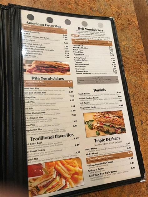 Menu At New York Deli Shelby Charter Township Filomena Dr