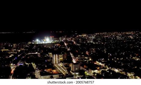 Novorossiysk Russia Panorama Novorossiysk Night Night Stock Photo