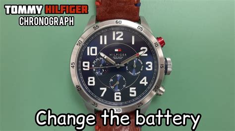 Tommy Hilfiger Chronograph Watch Battery Replacement Youtube