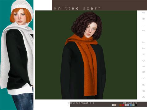 Sims 4 Scarf CC