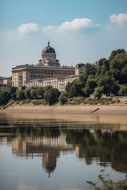 Premium AI Image | The river neva in moscow