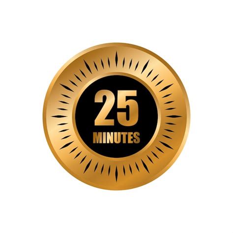 Premium Vector 25 Timer Minutes Symbol Style Isolated On White
