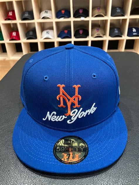 New Era New York Mets Script Logo 59Fifty Fitted Hat – PRIVILEGE New York