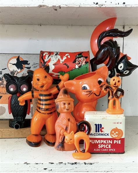 Vintage Halloween Decorations Plastic