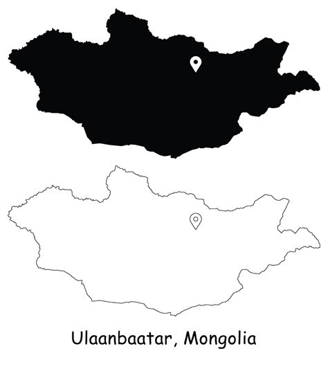 Ulaanbaatar Mongolia Map Capital City Country Location Pin - Etsy