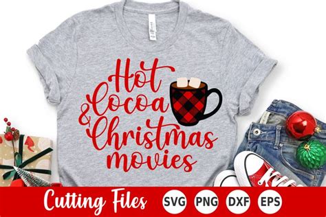 Christmas SVG Hot Cocoa And Christmas Movies SVG
