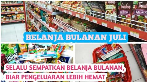 GROCERY SHOPPING SELALU USAHAKAN BELANJA BULANAN AGAR KEUANGAN LEBIH