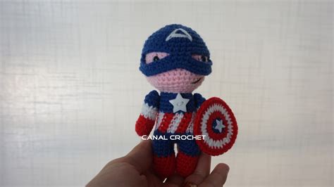 CANAL CROCHET Capitán América amigurumi tutorial