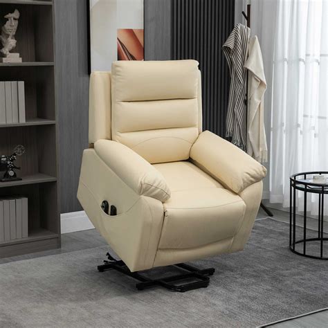 Homcom Electric Power Lift Chair For Elderly With Massage Oversized Living Room Recliner With