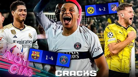 PSG golea y ELIMINA al BARÇA espectacular REMONTADA del DORTMUND