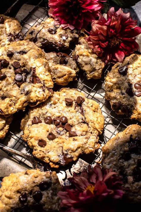 Giant Magic Oatmeal Chocolate Chip Cookies Half Baked Harvest