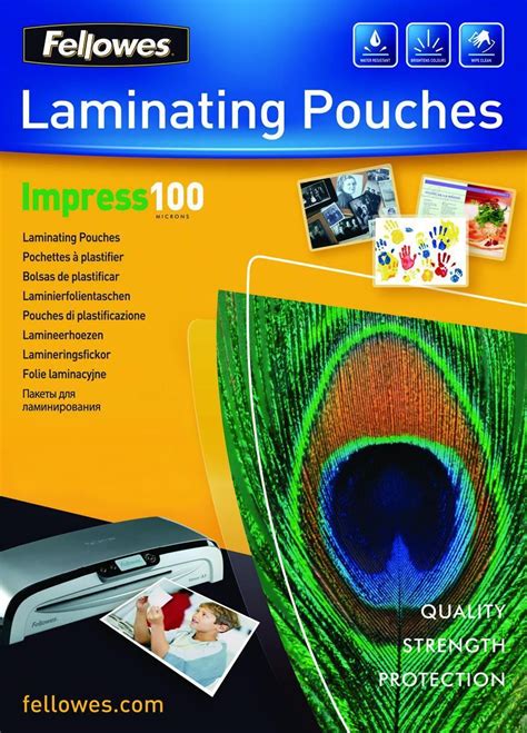 Fellowes A Glossy Micron Laminating Pouch Pack E Ebay