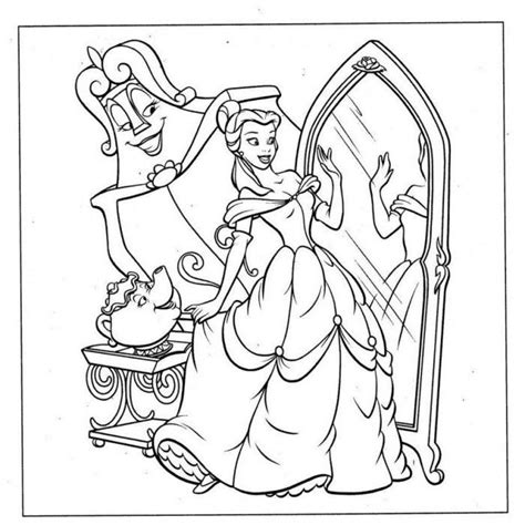 Disney Belle Coloring Pages Coloring Home