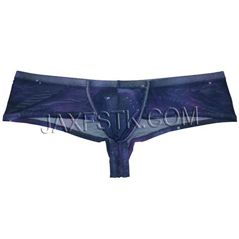 Sexy Mini Bikini Men S Starry Sky Mesh Pouch Boxers Briefs Underwear Half Cover Back Cheeky