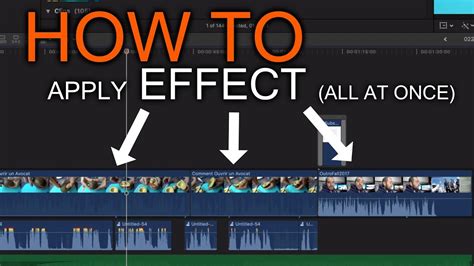 How To Apply Effect On Multiple Clip In Final Cut Pro X FCPX YouTube