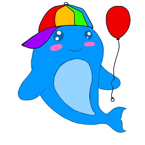 Whale Cartoon Character With Transparent Bakground 24034304 PNG