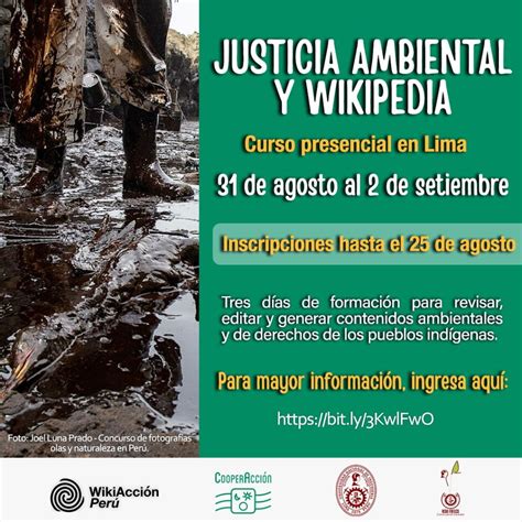 Convocatoria Curso Presencial Justicia Ambiental Y Wikipedia