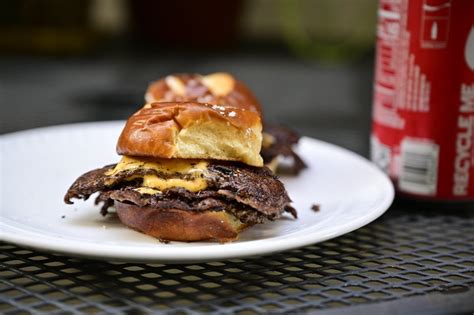 Smash Burger Sliders Kings Hawaiian Pretzel Buns Homemade 🤤 R Burgers