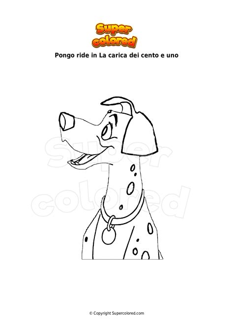 Disegno Da Colorare Cani Buffi In La Carica Dei Cento E Uno