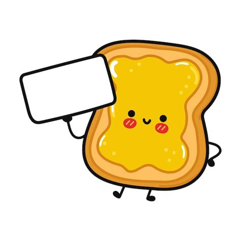 Premium Vector Cute Funny Toast With Honey Keeps Poster