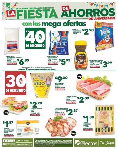 40 descuento en Mega Ofertas de Súper Selectos 09 Octubre TuOfertaSV