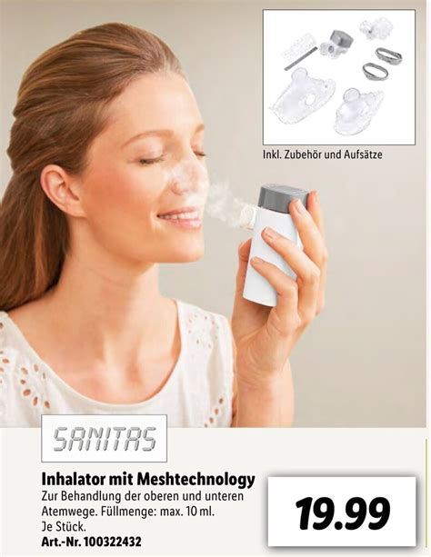 Sanitas Inhalator Mit Meshtechnology Angebot Bei Lidl