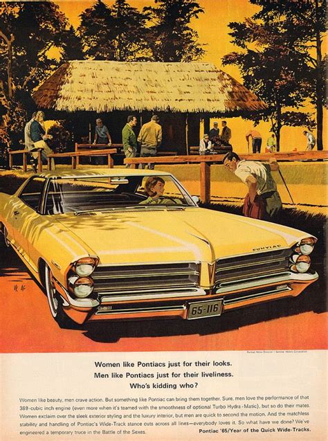 1965 Pontiac Advertisement Life Magazine June 25 1965 Car Ads