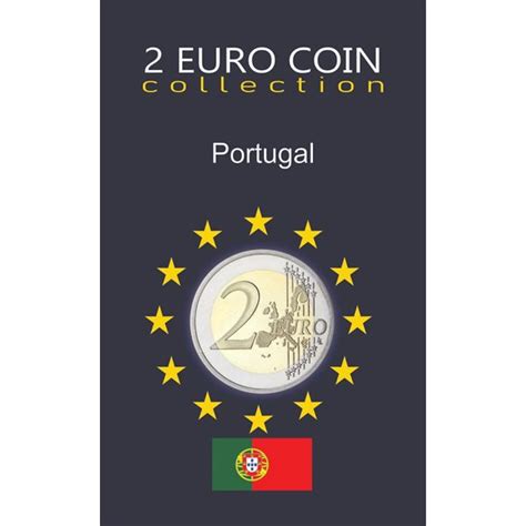 Álbum para moedas comemorativas de 2 Euros de Portugal