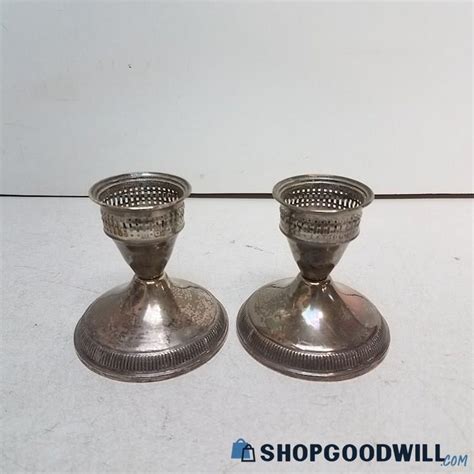 Vintage Duchin Creation Sterling Silver Weighted Candlestick Holders