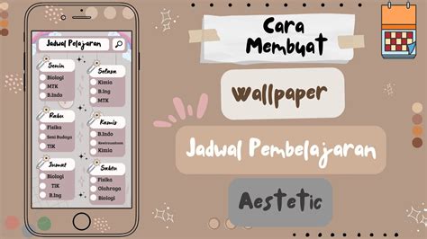 Background Aesthetic Jadwal Pelajaran Myweb