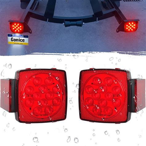 Led Trailer Lights Kit 12v Submersible Square Led Trailer Light Waterproof Tail Lights Boat