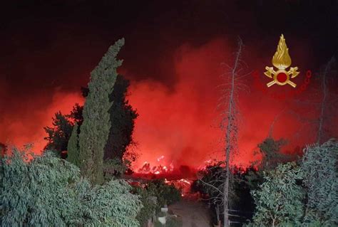 Incendio In Sardegna Brucia La Provincia Di Nuoro Video 600 Persone