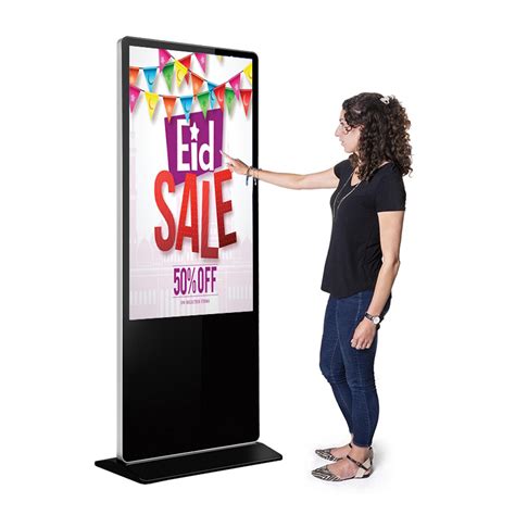 Kingone Hot Sell 43 49 55 65 Inch Floor Standing 4K LCD Android Touch