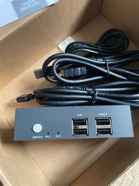 Greathtek K Hdmi Kvm Switch Usb Dual Monitor Ports K Hz Ebay