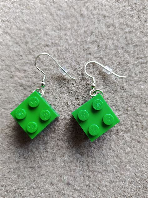 Earring 4 Piece Block Made Of Lego Parts Etsy UK