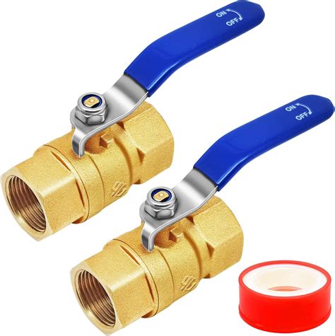 Amazon Full Port Brass Ball Valve Kit Pcs Heavy Duty Npt