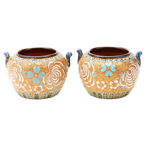 Vase Me Si Cle En Gr S Maill De Doulton Lambeth En Vente Sur Pamono