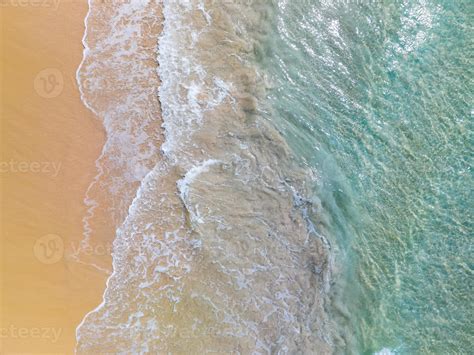 Sea Surface Aerial View Bird Eye View Photo Of Waves And Water Surface