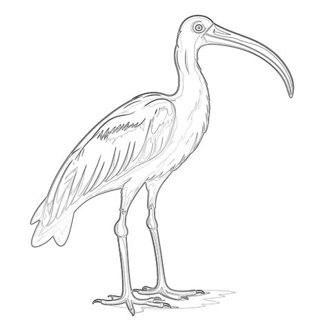 Scarlet Ibis Coloring Page Coloring Pages Mimi Panda