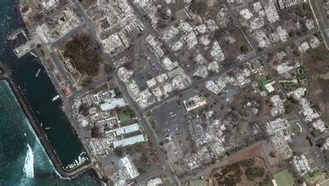 Satellite images show devastation in Hawaii from Maui wildfires