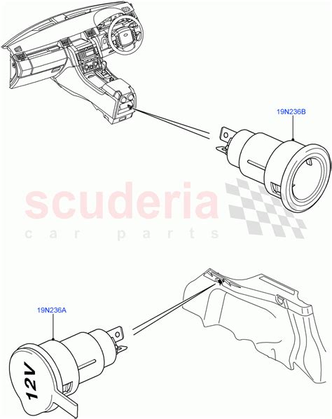 Auxiliary Electrical Power Points V To A Parts For Land Rover