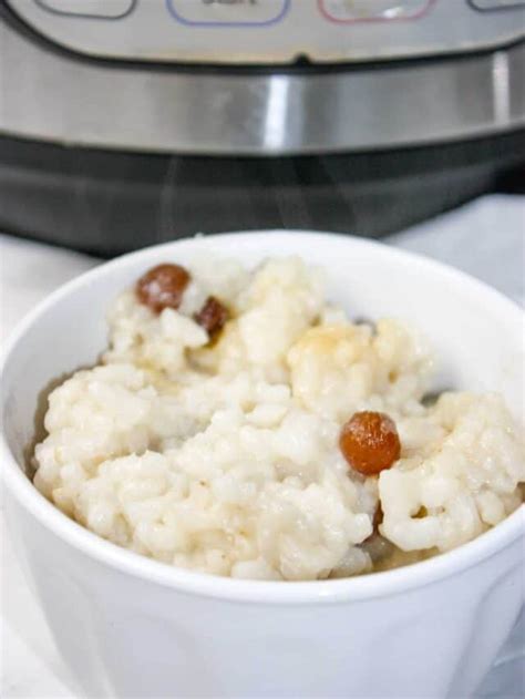 Instant Pot Arborio Rice Pudding Recipe - Dairy Free - Kiss Gluten Goodbye