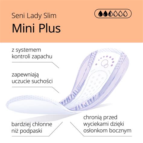 Seni Lady Slim Mini Plus wkładki urologiczne dla kobiet