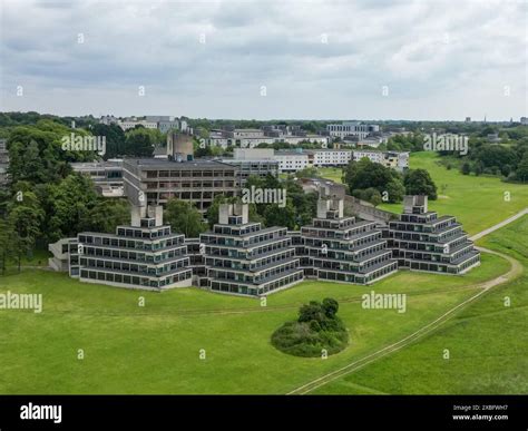 aerial view   university  east anglia campus