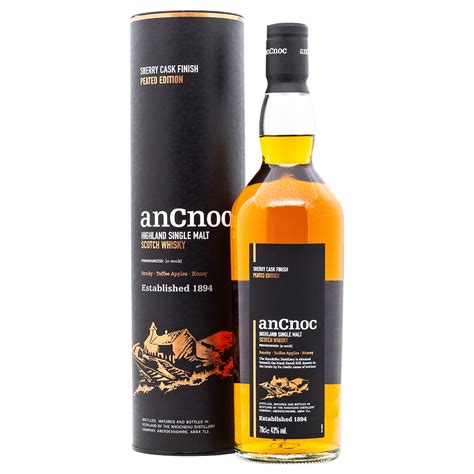 AnCnoc Sherry Cask Finish Peated Edition CaptainScotch De